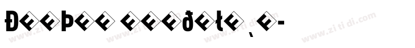 DINPro CondBlack字体转换